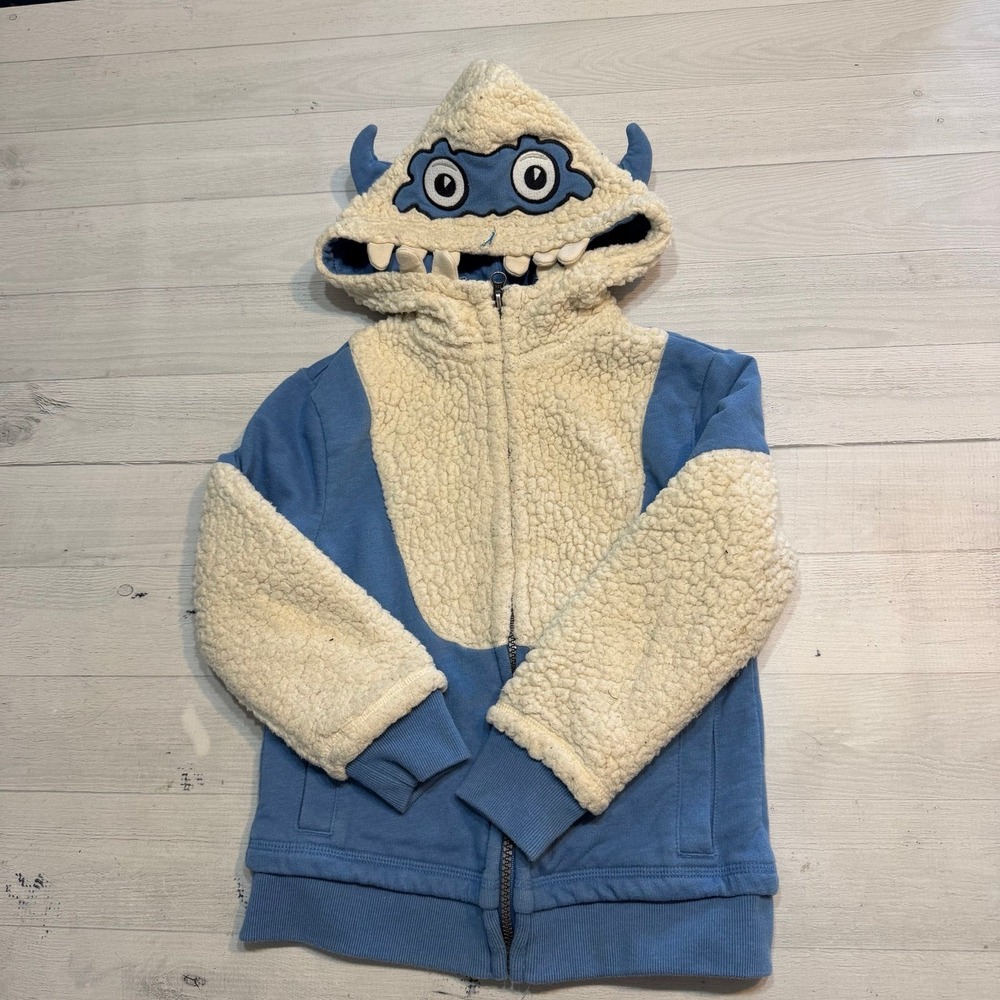 Cat &β Jack kids snow monster yeti Sherpa sweatshirt 4/5